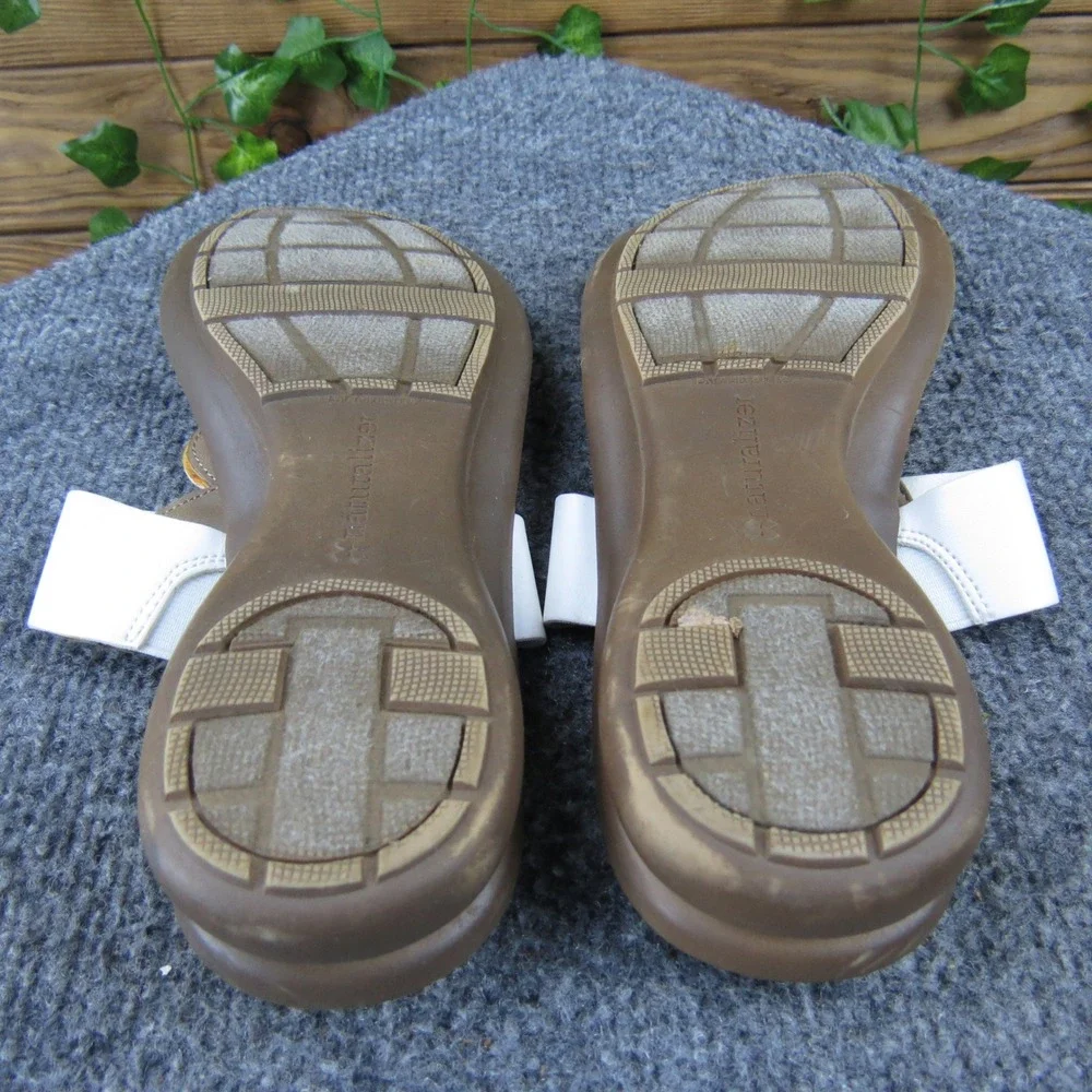 Naturalizer Jillian White Beaded Thong‎ Sandals Women's Size 7M